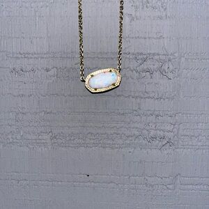 Kendra Scott Elegant Gold and Opal Necklace